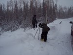 Jake and Jackson preparing to drop in