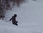Jake skiing Pow