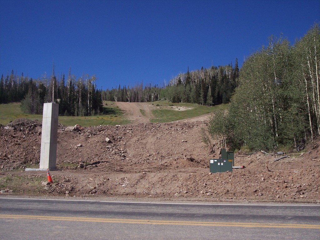 Looking from HWY 143 towards top of bridge