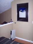 Loft Beds and Photo on Wall
