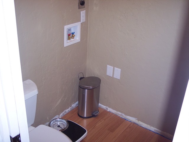 Loft Bathroom Washer and Dryer Hookup