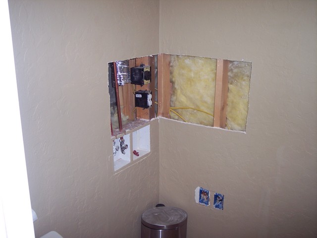 Bathroom Remodel to add Washer and Dryer