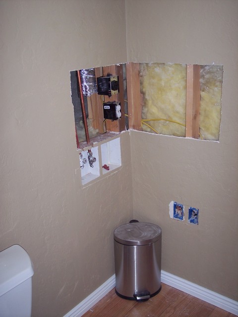 Bathroom Remodel to add Washer and Dryer
