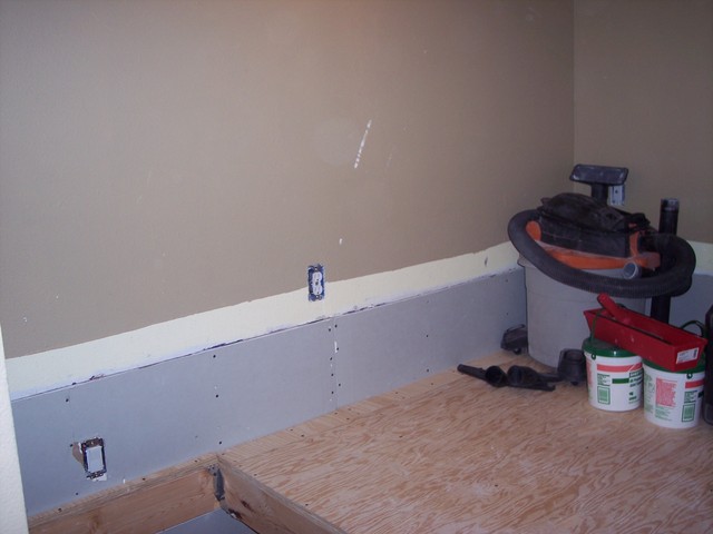 Back Wall of Upper Loft