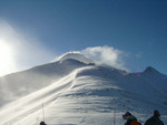 Bluebird over the peak
