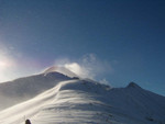Bluebird over the peak